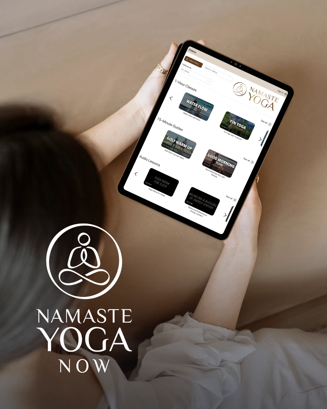 Online, ondemand cinematic yoga